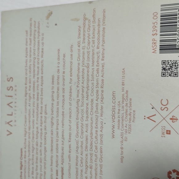 VALAISS Le Reve’ Active Night Cream - Picture 6 of 6